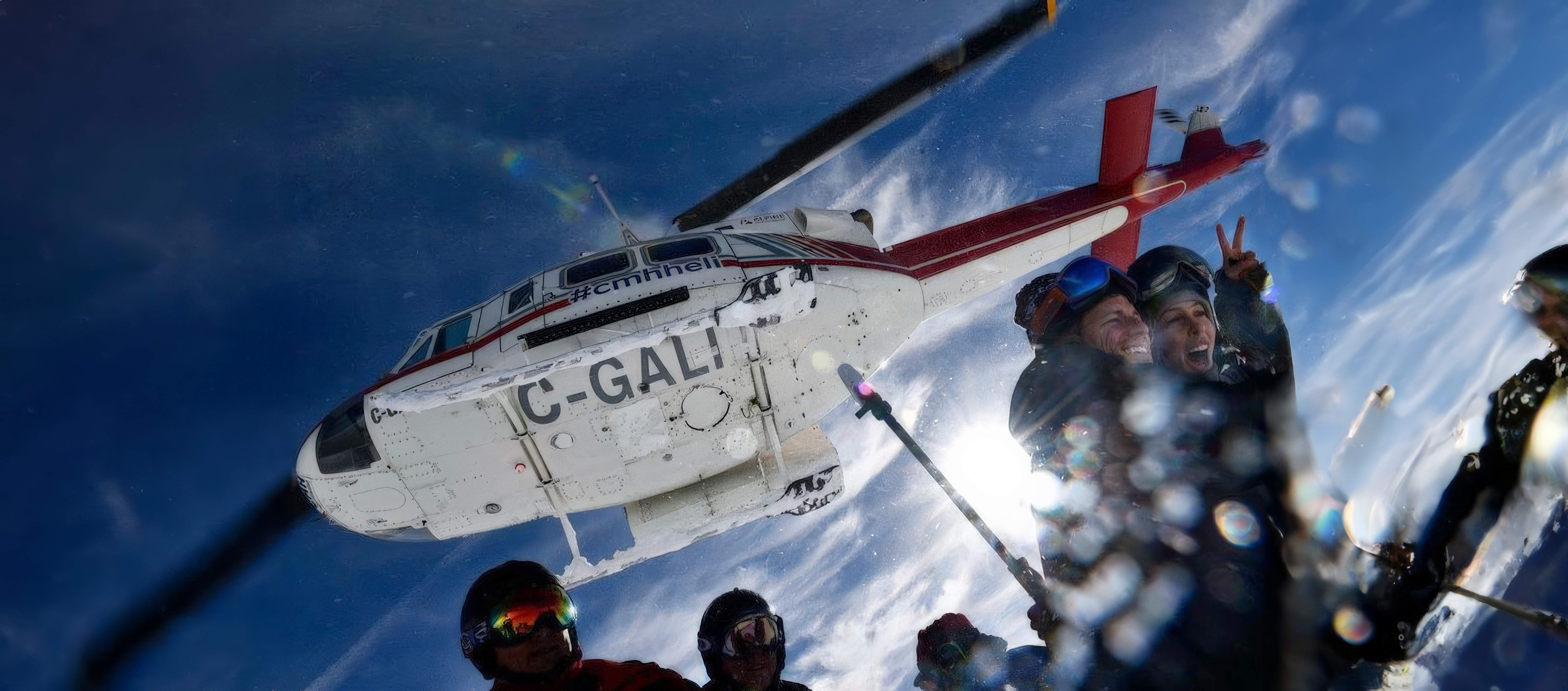 Helicopter skiing adventure